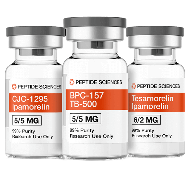 PEPTIDE SCIENCES research compounds and vials